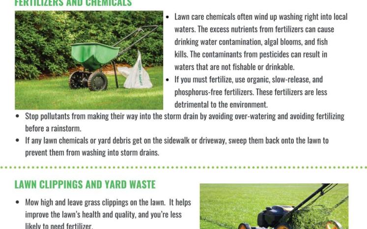 2023 Leicester Lawn Maintenance Stormwater Pollution Education